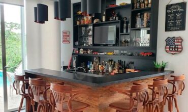 bar em casa estilo rústico