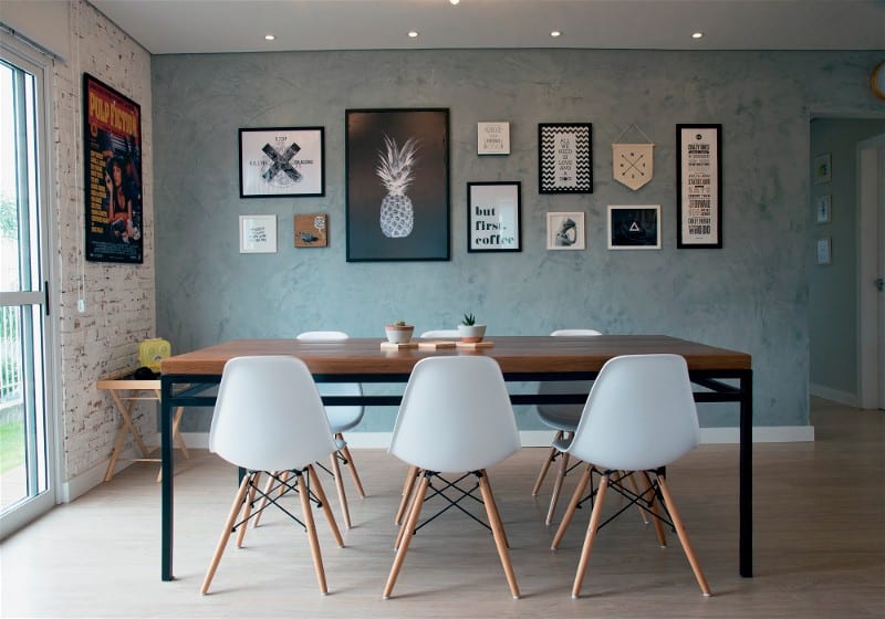 mesa de jantar retangular