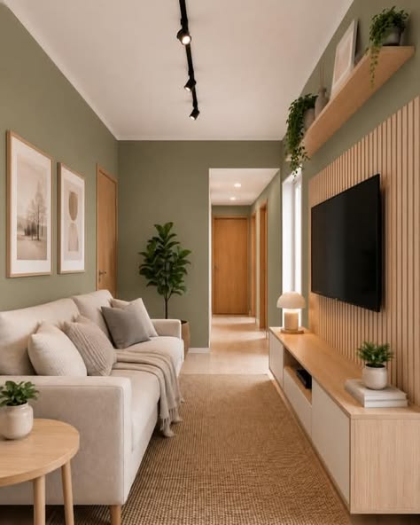 Sala de estar moderna com decoração minimalista